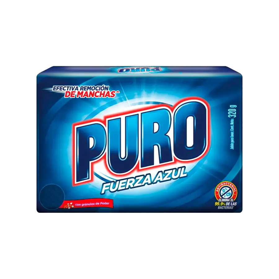 Jabón de lavar Puro fuerza azul 235g