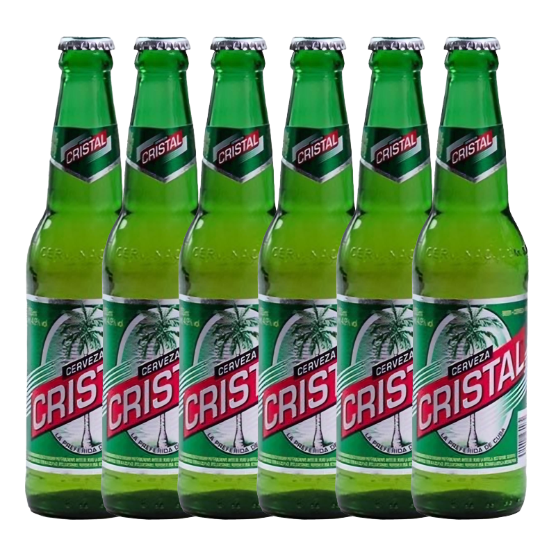 6 cervezas Cristal de botella